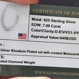 Elegant Crystal Hoop Earrings - Silver Tone